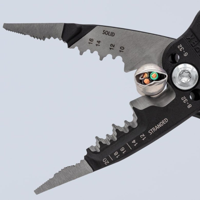 Knipex 8" Forged Wire Stripper 20-10 AWG
