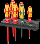 Wera 160 i/168 i/6 Rack Screwdriver set Kraftform Plus Series 100, and rack, 6 pieces