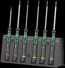 Wera 2035/6 B Screwdriver set and rack for electronic applications, 6 pieces