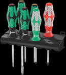Wera 334/368/6 Screwdriver set and rack, 6 pieces