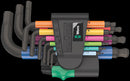 Wera 950/9 Hex-Plus Multicolour 2 L-key set, metric, BlackLaser, 9 pieces
