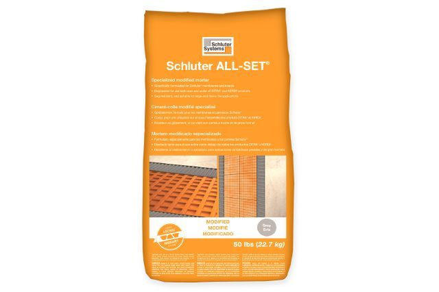 Schluter ALL-SET Modified Thin-Set Mortar Gray