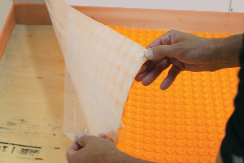 Schluter DITRA-HEAT-PS Uncoupling Membrane Peel & Stick 2' 7" x 3' 3" - 3/16" Panel of 8.4 ft2