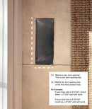 Fittes Aria Flushmount Pro Vent Cover Matte Black - 4" x 10" [Luxe]