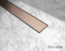 Profilitec Linear Drain Bright Anodized Pink Gold