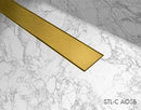 Profilitec Linear Drain Bright Polished Anodized Gold