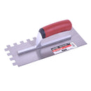 Tooltech Trowel Notched 11in x 4½in (½in x ½in SQ Notch) Red Handle