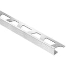 Schluter SCHIENE Floor/Wall Tile Edging Trim Anodized Aluminum Brushed Chrome 3/8" (10 mm) x 8' 2-1/2"