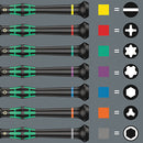 Wera 2035/6 B Screwdriver set and rack for electronic applications, 6 pieces