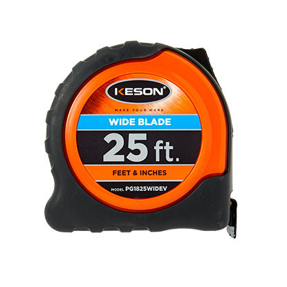 Keson Wide Blade Tape Measure 25'