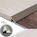 Metal Edge Tile Trim Full Reducer Tile to Floor