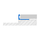 Profilitec Aluminum Tile Trim Anodized Silver 1/2"