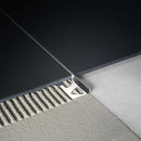 Profilitec Aluminum Tile Trim Anodized Silver 1/2"