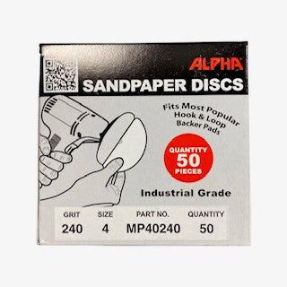 Alpha Sandpaper Discs 4"